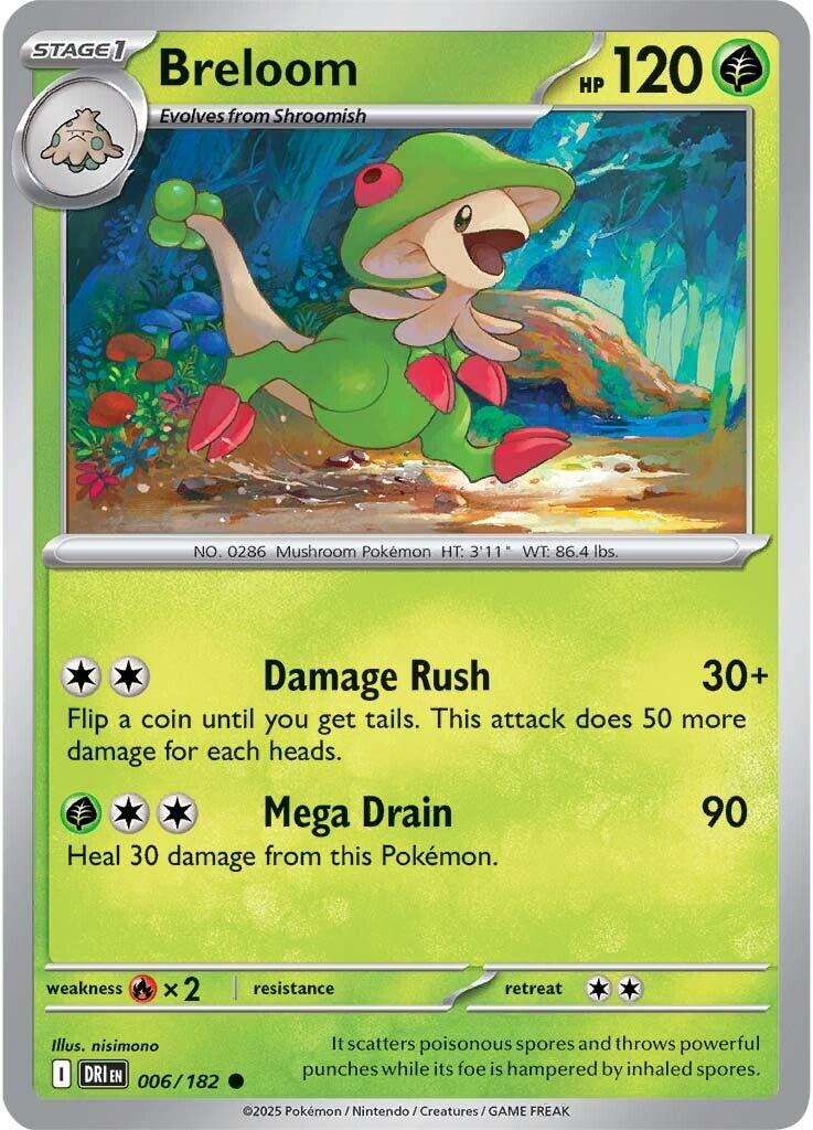 Breloom (006/182) [Scarlet & Violet: Destined Rivals] | Good Games Cannington