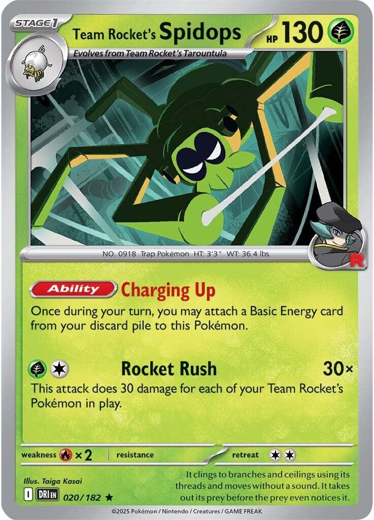 Team Rocket's Spidops (020/182) [Scarlet & Violet: Destined Rivals] | Good Games Cannington