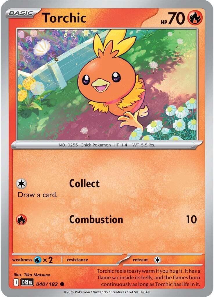 Torchic (040/182) [Scarlet & Violet: Destined Rivals] | Good Games Cannington