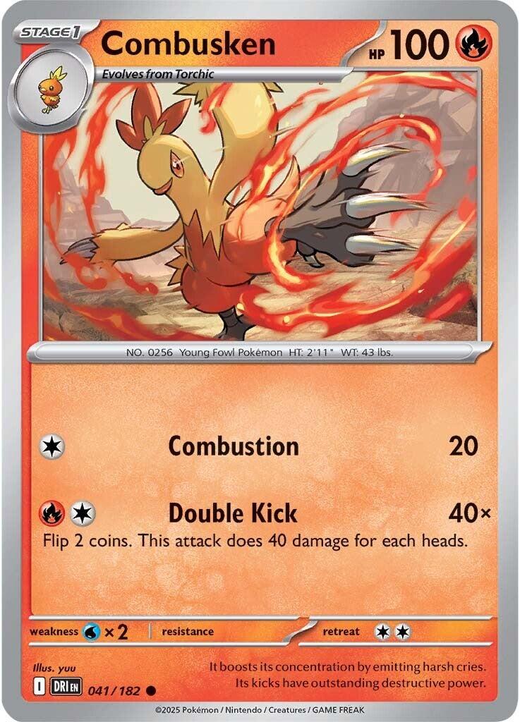 Combusken (041/182) [Scarlet & Violet: Destined Rivals] | Good Games Cannington