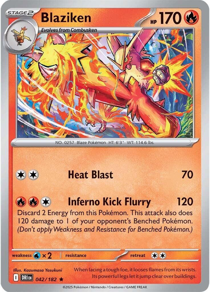 Blaziken (042/182) [Scarlet & Violet: Destined Rivals] | Good Games Cannington