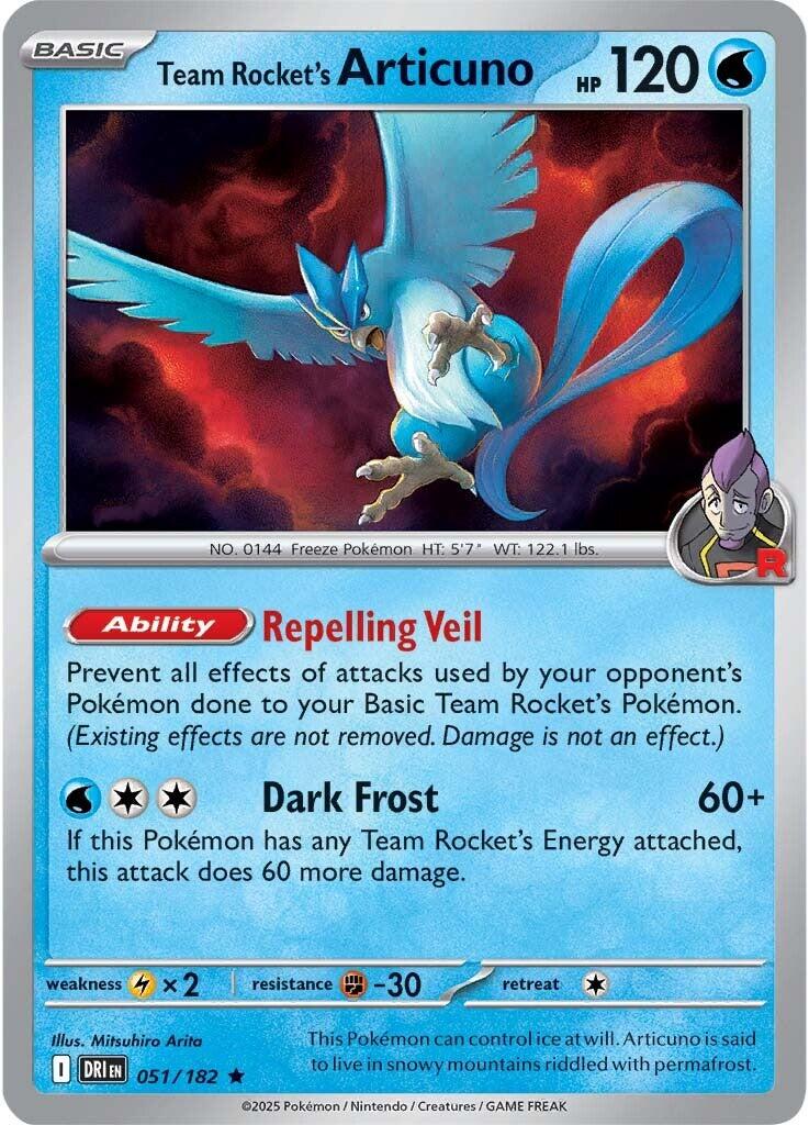 Team Rocket's Articuno (051/182) [Scarlet & Violet: Destined Rivals] | Good Games Cannington