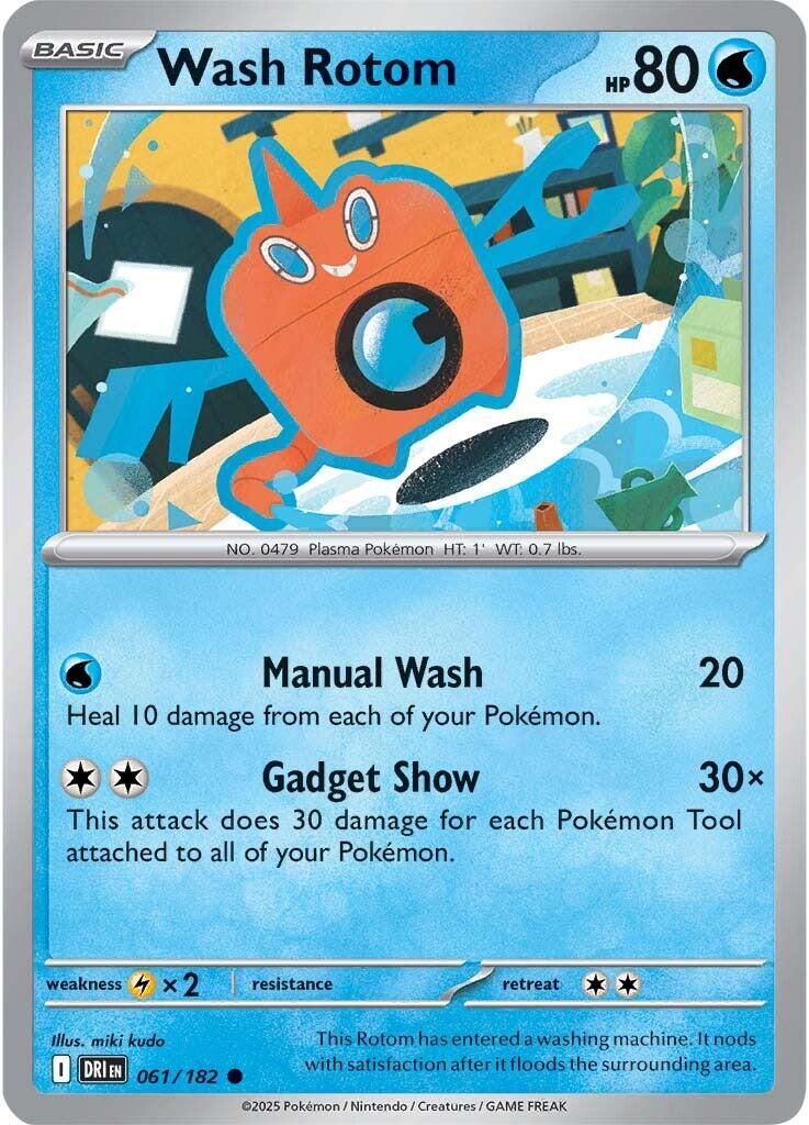 Wash Rotom (061/182) [Scarlet & Violet: Destined Rivals] | Good Games Cannington