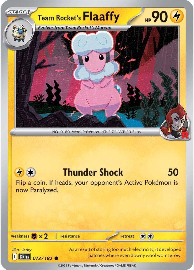 Team Rocket's Flaaffy (073/182) [Scarlet & Violet: Destined Rivals] | Good Games Cannington