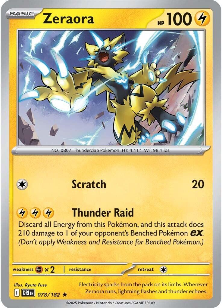 Zeraora (078/182) [Scarlet & Violet: Destined Rivals] | Good Games Cannington