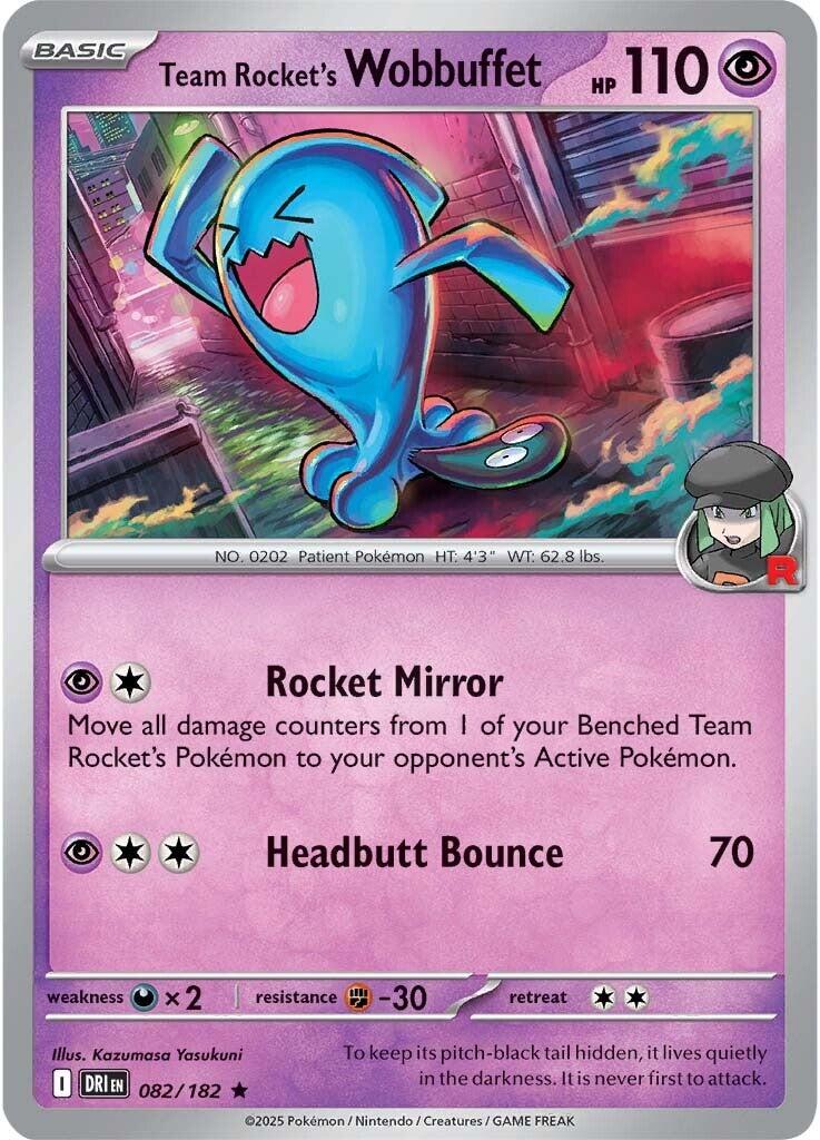 Team Rocket's Wobbuffet (082/182) [Scarlet & Violet: Destined Rivals] | Good Games Cannington