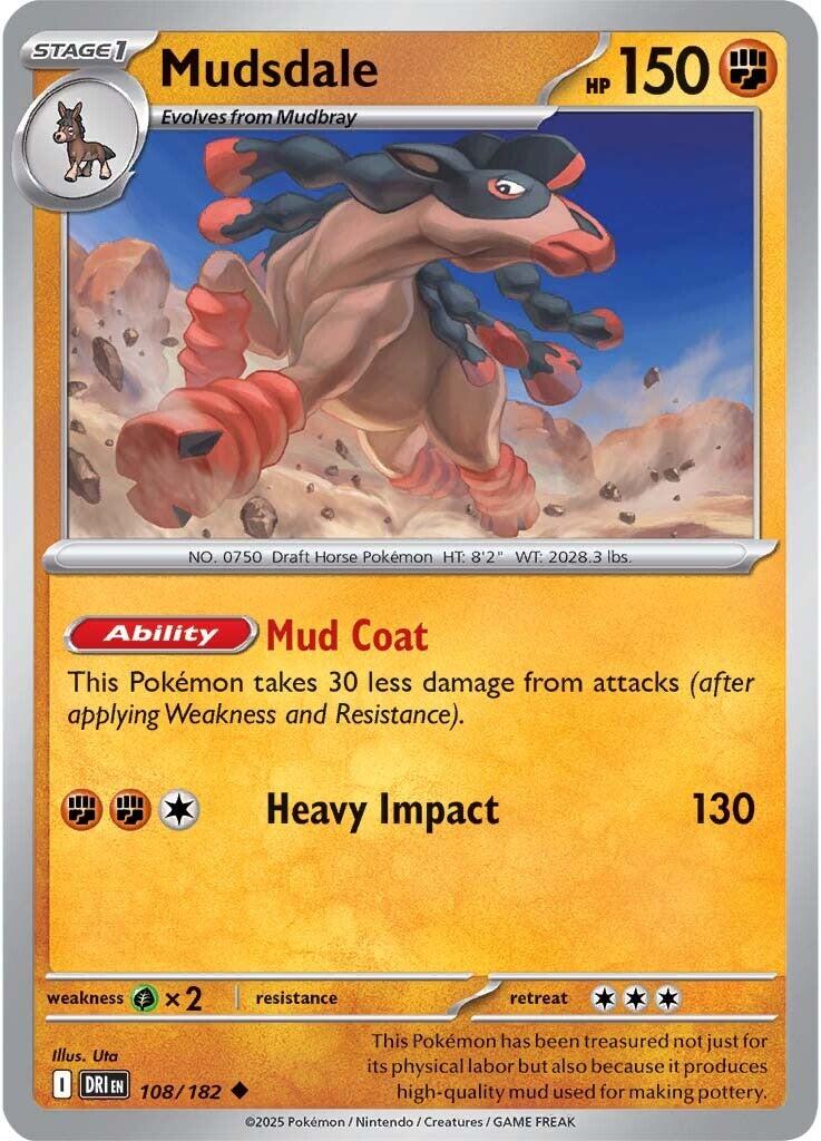 Mudsdale (108/182) [Scarlet & Violet: Destined Rivals] | Good Games Cannington