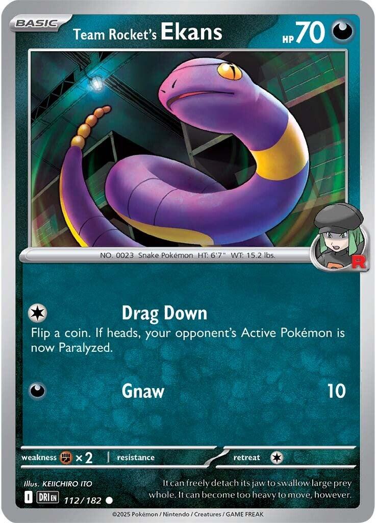 Team Rocket's Ekans (112/182) [Scarlet & Violet: Destined Rivals] | Good Games Cannington