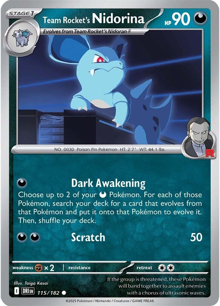 Team Rocket's Nidorina (115/182) [Scarlet & Violet: Destined Rivals] | Good Games Cannington