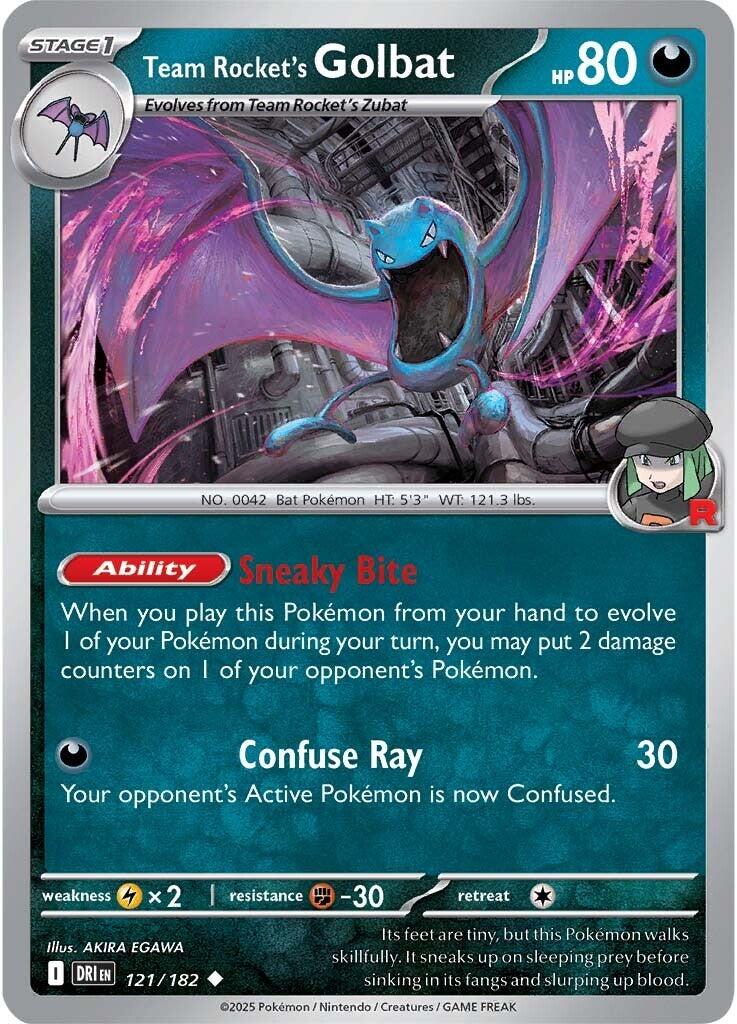 Team Rocket's Golbat (121/182) [Scarlet & Violet: Destined Rivals] | Good Games Cannington