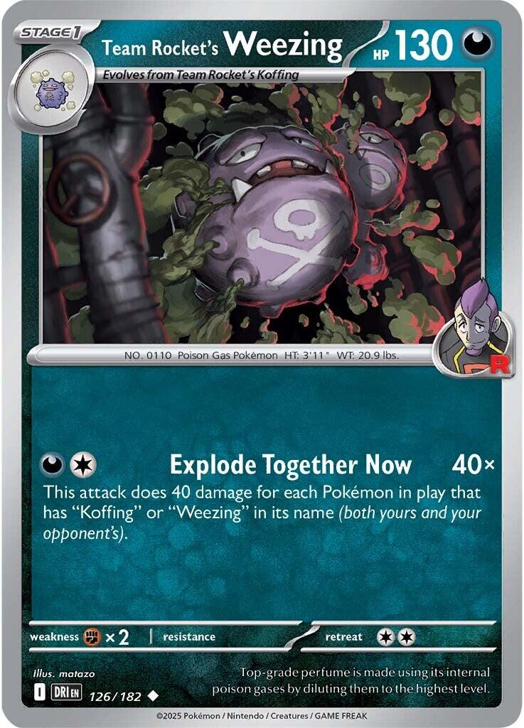 Team Rocket's Weezing (126/182) [Scarlet & Violet: Destined Rivals] | Good Games Cannington