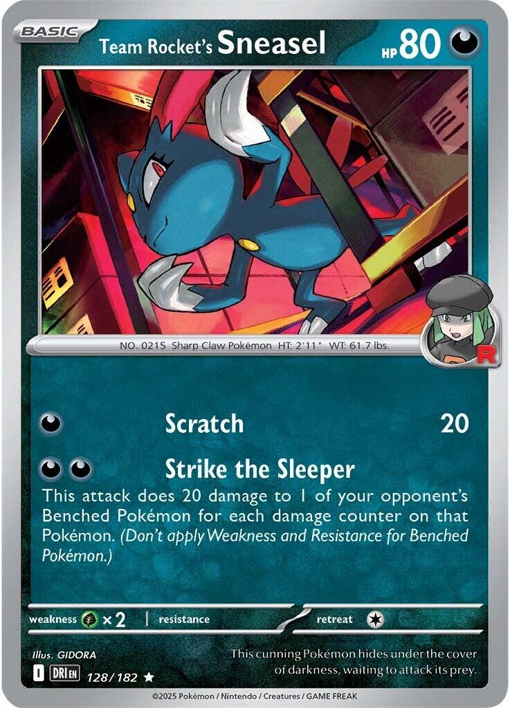 Team Rocket's Sneasel (128/182) [Scarlet & Violet: Destined Rivals] | Good Games Cannington