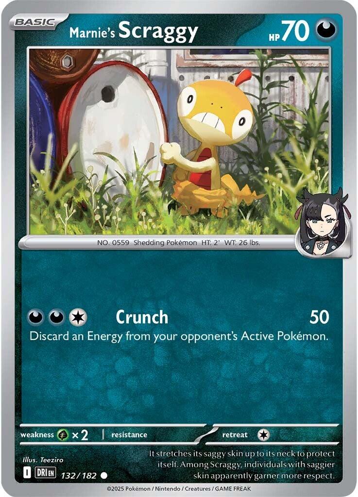 Marnie's Scraggy (132/182) [Scarlet & Violet: Destined Rivals] | Good Games Cannington