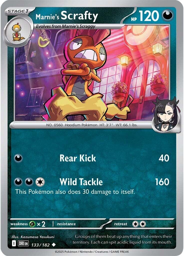Marnie's Scrafty (133/182) [Scarlet & Violet: Destined Rivals] | Good Games Cannington