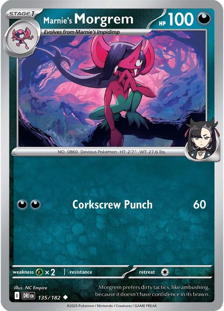 Marnie's Morgrem (135/182) [Scarlet & Violet: Destined Rivals] | Good Games Cannington