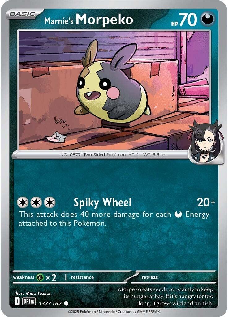 Marnie's Morpeko (137/182) [Scarlet & Violet: Destined Rivals] | Good Games Cannington