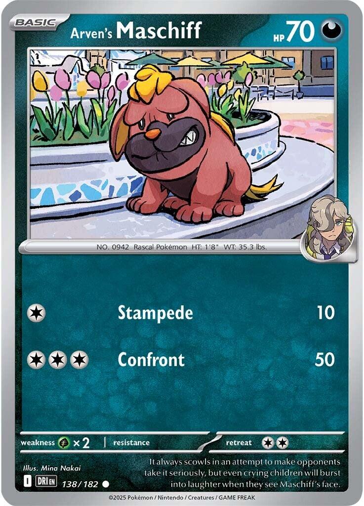 Arven's Maschiff (138/182) [Scarlet & Violet: Destined Rivals] | Good Games Cannington