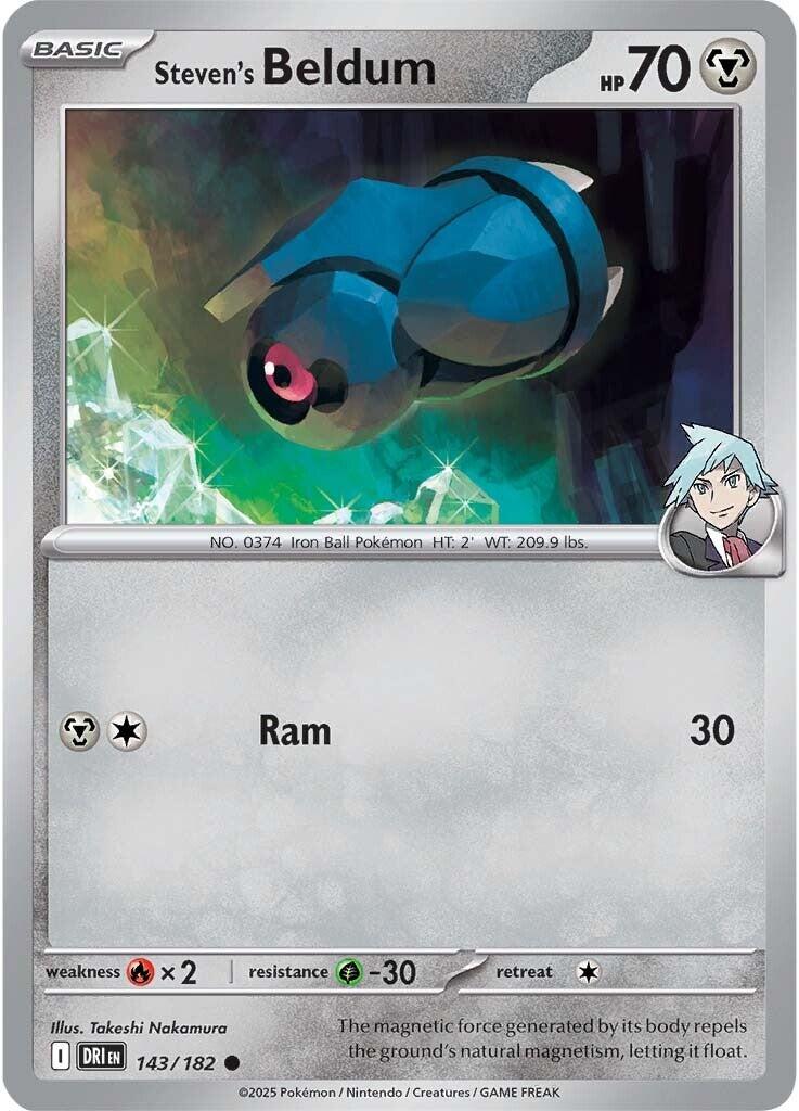 Steven's Beldum (143/182) [Scarlet & Violet: Destined Rivals] | Good Games Cannington