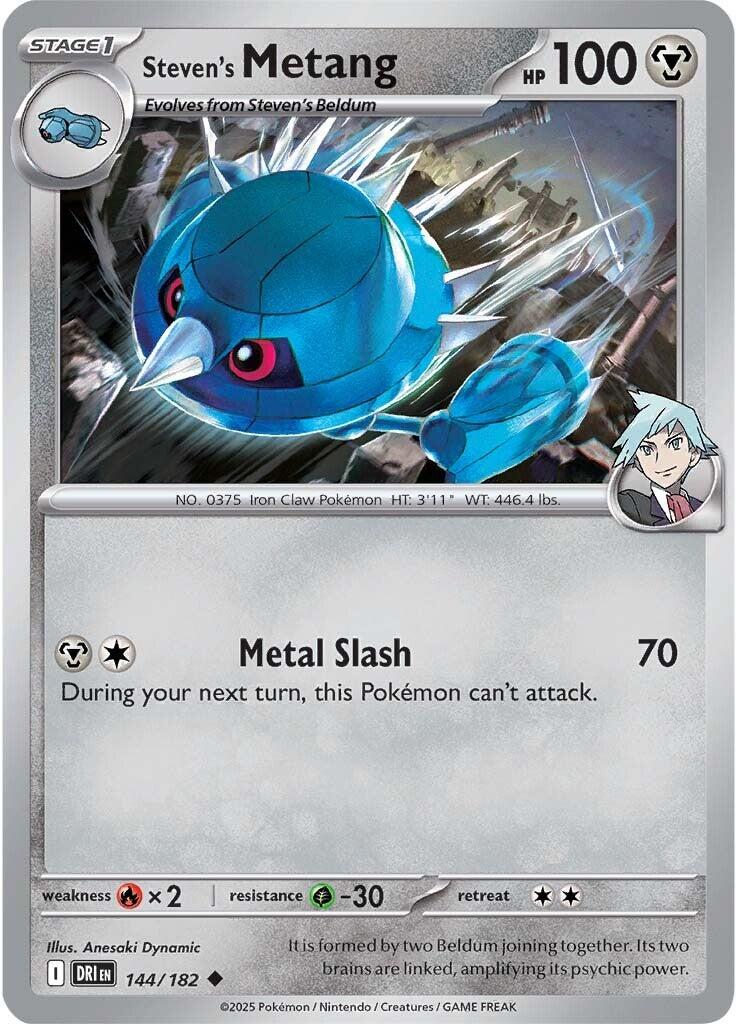 Steven's Metang (144/182) [Scarlet & Violet: Destined Rivals] | Good Games Cannington