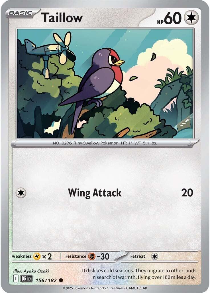 Taillow (156/182) [Scarlet & Violet: Destined Rivals] | Good Games Cannington