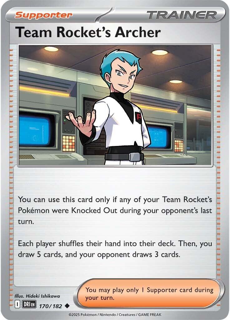 Team Rocket's Archer (170/182) [Scarlet & Violet: Destined Rivals] | Good Games Cannington