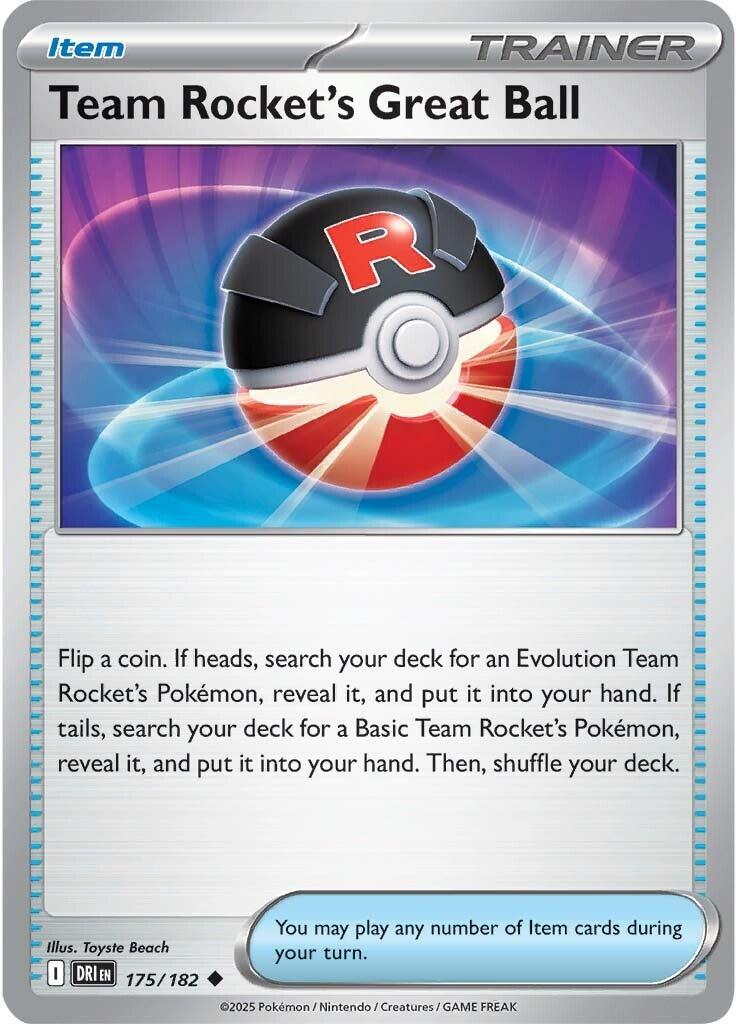 Team Rocket's Great Ball (175/182) [Scarlet & Violet: Destined Rivals] | Good Games Cannington
