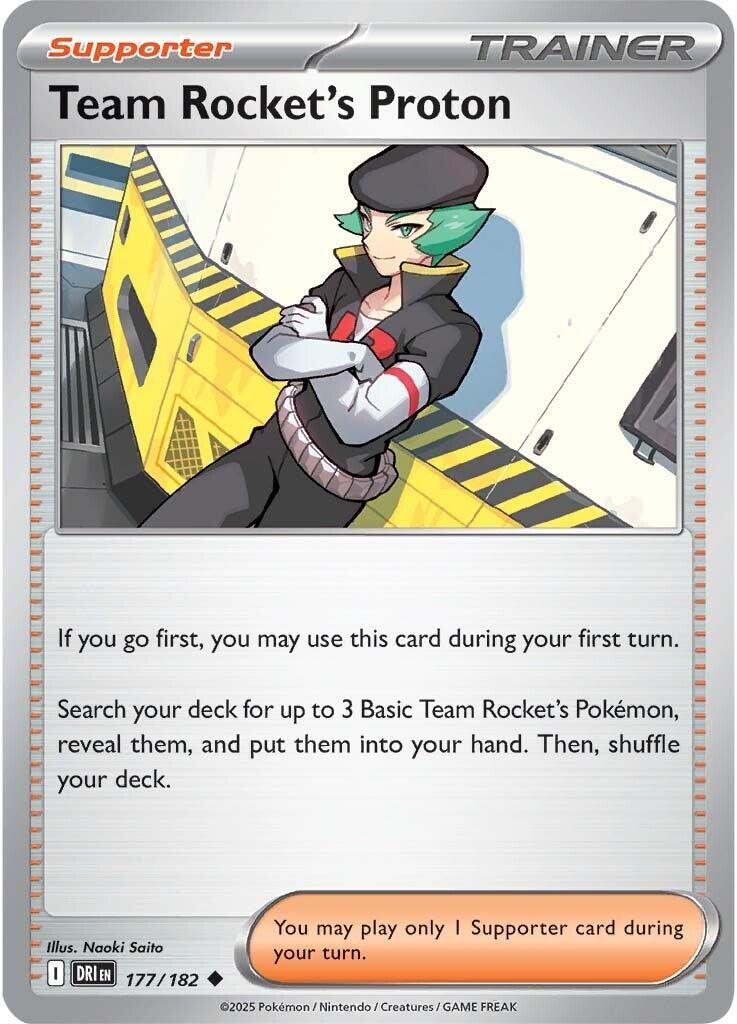 Team Rocket's Proton (177/182) [Scarlet & Violet: Destined Rivals] | Good Games Cannington