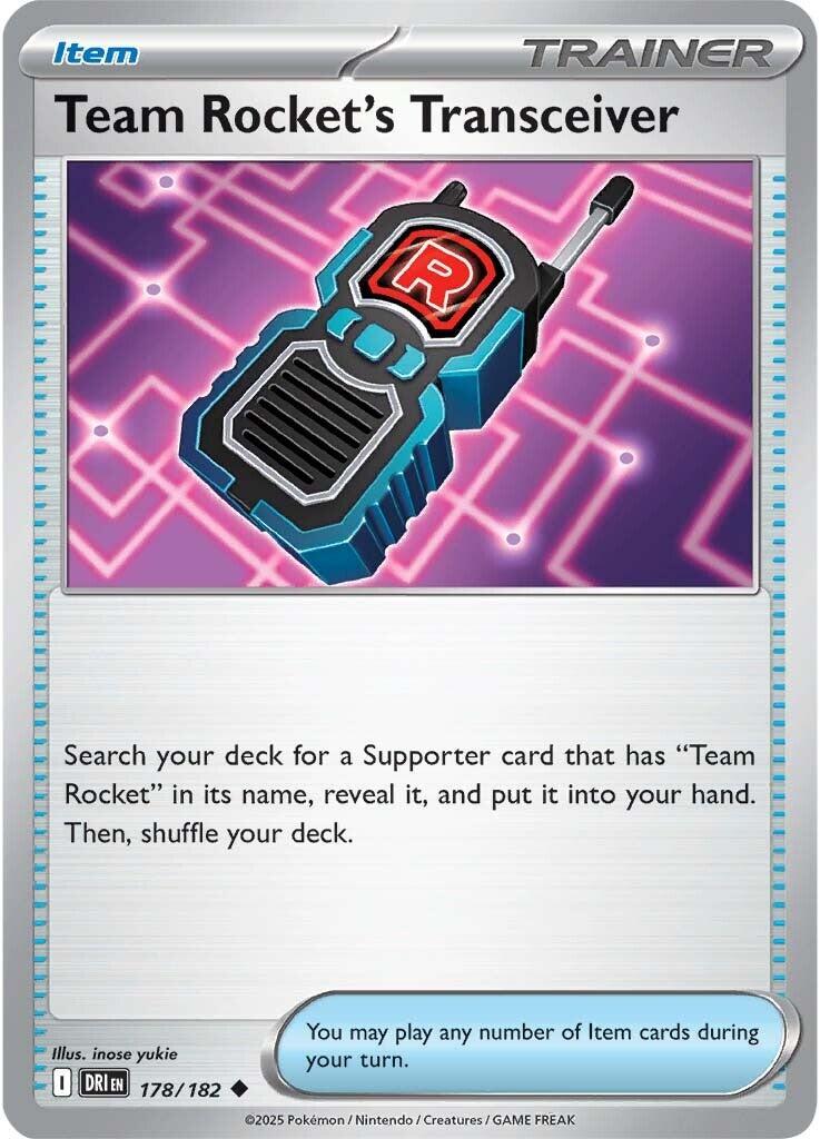 Team Rocket's Transceiver (178/182) [Scarlet & Violet: Destined Rivals] | Good Games Cannington