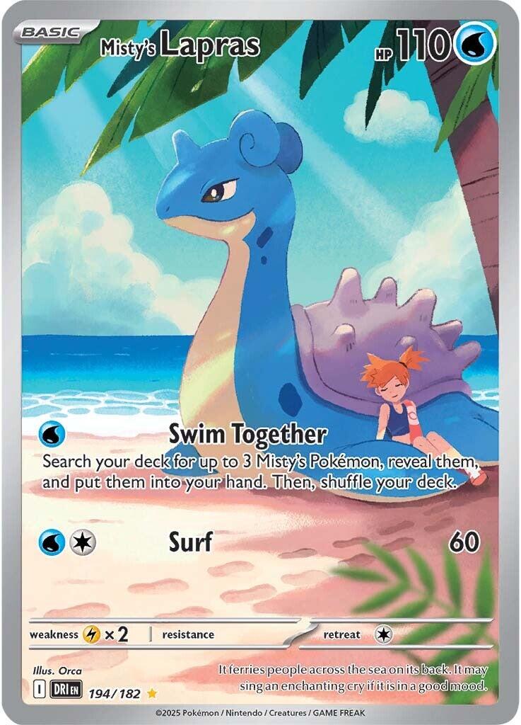 Misty's Lapras (194/182) [Scarlet & Violet: Destined Rivals] | Good Games Cannington