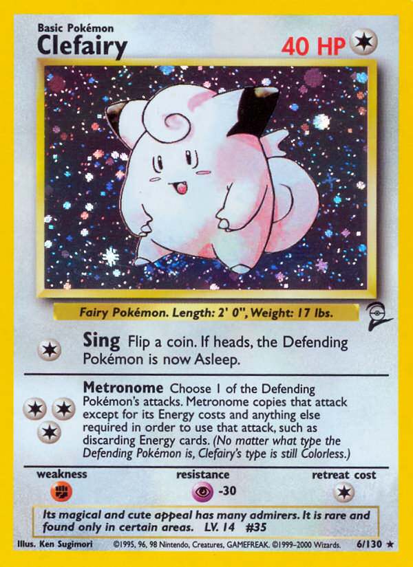Clefairy (6/130) [Base Set 2] | Good Games Cannington