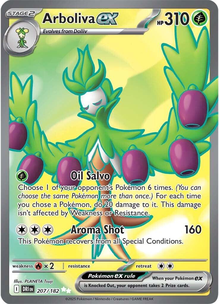 Arboliva ex (207/182) [Scarlet & Violet: Destined Rivals] | Good Games Cannington