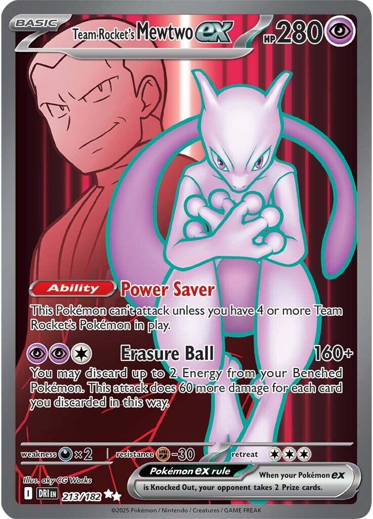 Team Rocket's Mewtwo ex (213/182) [Scarlet & Violet: Destined Rivals] | Good Games Cannington
