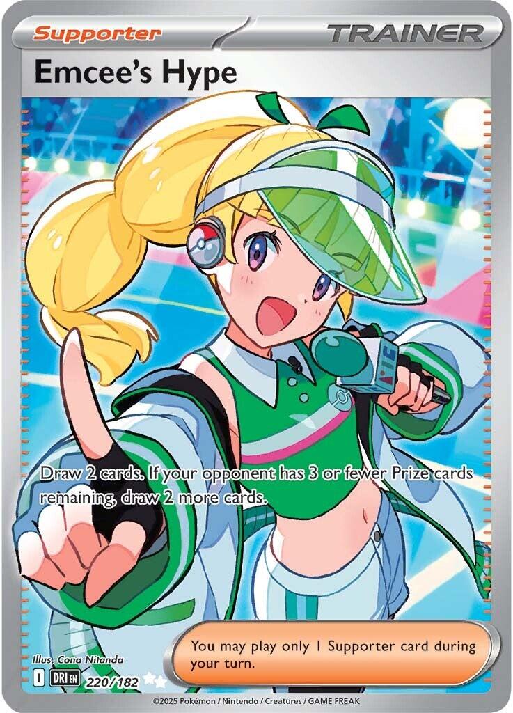 Emcee's Hype (220/182) [Scarlet & Violet: Destined Rivals] | Good Games Cannington