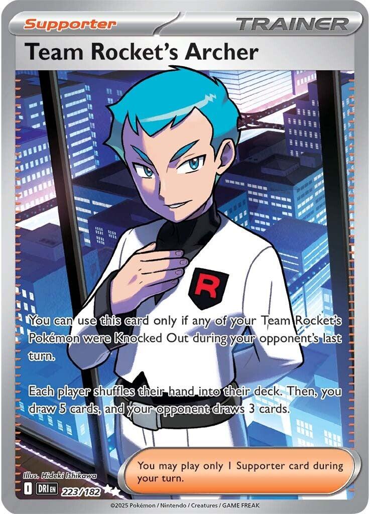 Team Rocket's Archer (223/182) [Scarlet & Violet: Destined Rivals] | Good Games Cannington