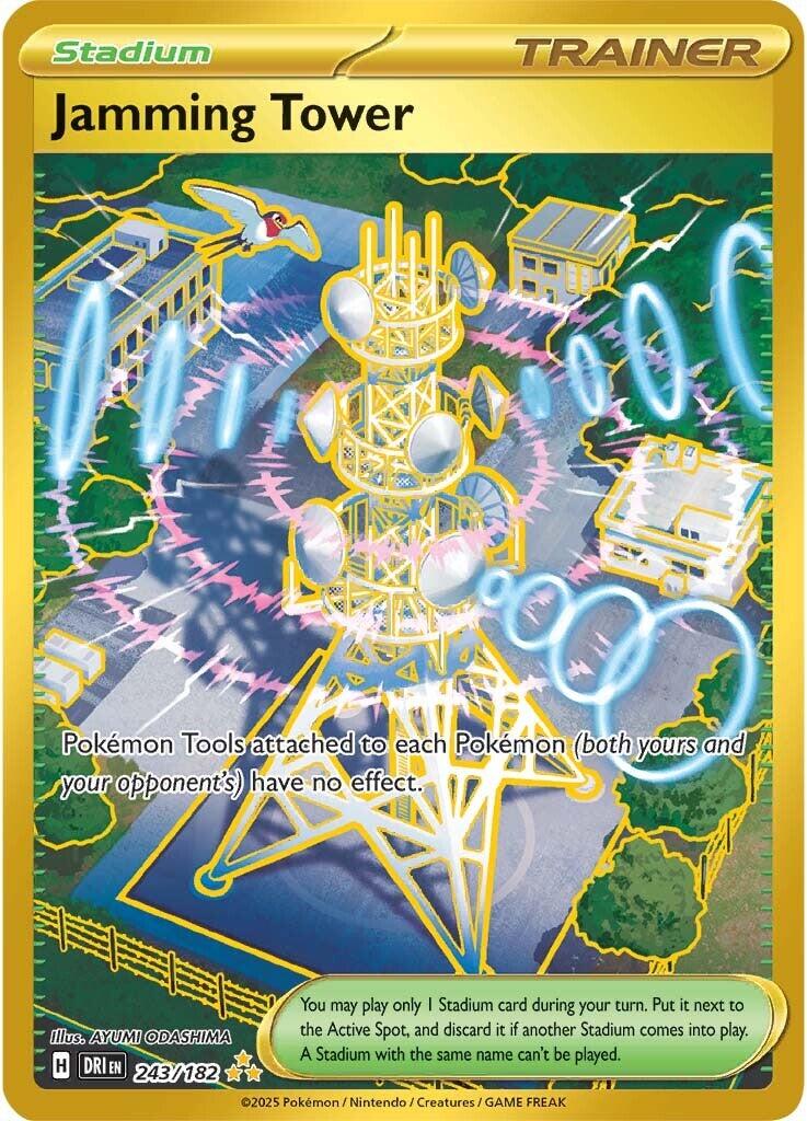 Jamming Tower (243/182) [Scarlet & Violet: Destined Rivals] | Good Games Cannington