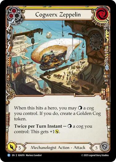 Cogwerx Zeppelin (Yellow) [SEA019] (High Seas) | Good Games Cannington