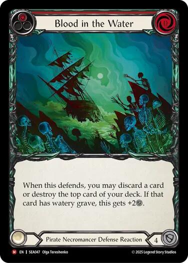 Blood in the Water [SEA047] (High Seas)  Rainbow Foil | Good Games Cannington
