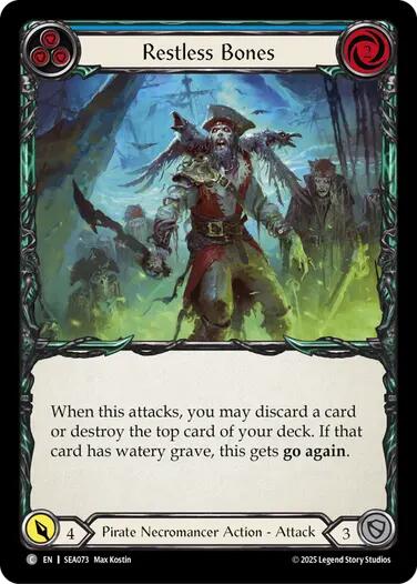 Restless Bones (Blue) [SEA073] (High Seas) | Good Games Cannington