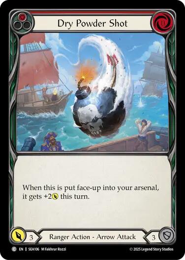 Dry Powder Shot [SEA106] (High Seas)  Rainbow Foil | Good Games Cannington