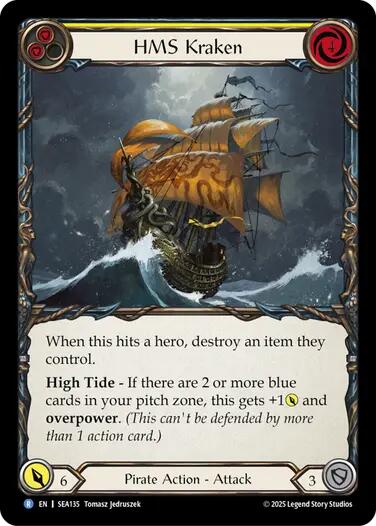 HMS Kraken [SEA135] (High Seas)  Rainbow Foil | Good Games Cannington