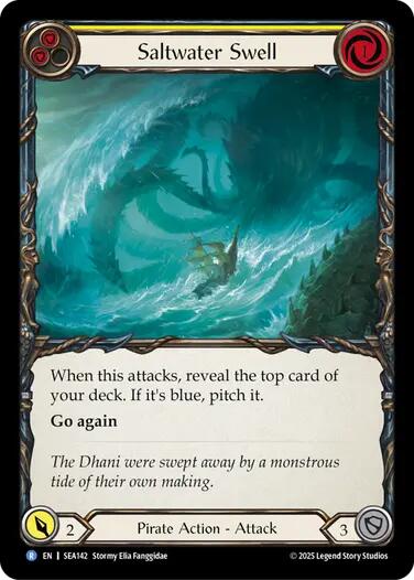 Saltwater Swell (Yellow) [SEA142] (High Seas) | Good Games Cannington
