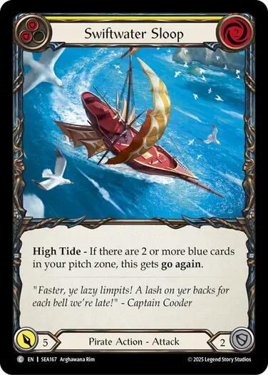 Swiftwater Sloop (Yellow) [SEA167] (High Seas)  Rainbow Foil | Good Games Cannington