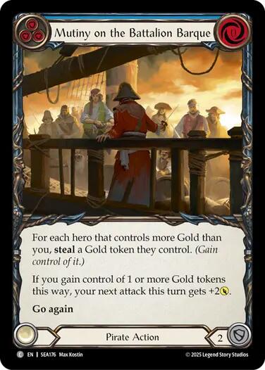 Mutiny on the Battalion Barque [SEA176] (High Seas)  Rainbow Foil | Good Games Cannington