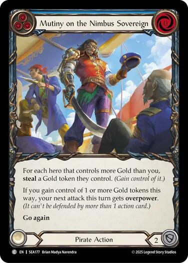 Mutiny on the Nimbus Sovereign [SEA177] (High Seas)  Rainbow Foil | Good Games Cannington