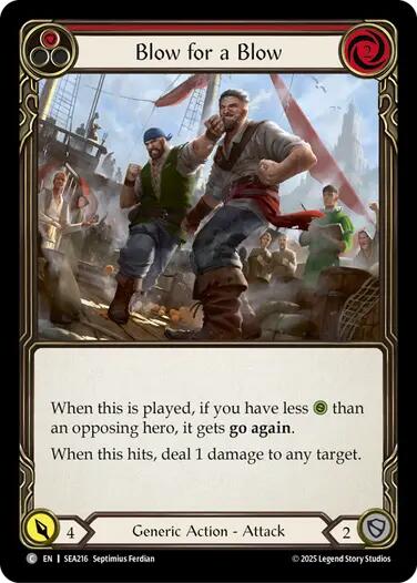 Blow for a Blow [SEA216] (High Seas)  Rainbow Foil | Good Games Cannington