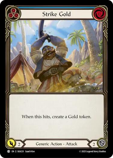 Strike Gold (Blue) [SEA231] (High Seas)  Rainbow Foil | Good Games Cannington