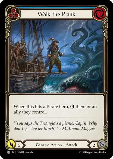 Walk the Plank (Blue) [SEA237] (High Seas)  Rainbow Foil | Good Games Cannington