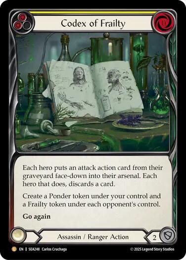 Codex of Frailty [SEA248] (High Seas)  Rainbow Foil | Good Games Cannington