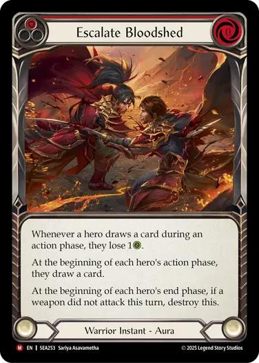 Escalate Bloodshed [SEA253] (High Seas)  Rainbow Foil | Good Games Cannington