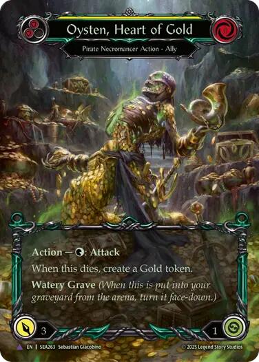 Oysten, Heart of Gold [SEA263] (High Seas)  Cold Foil | Good Games Cannington